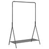 vidaXL Clothes Rack with Shelf Black 100 x 56 x 154 cm Steel