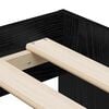 vidaXL Bed Frame with Drawer Black Oak 80 x 200 cm Engineered Wood
