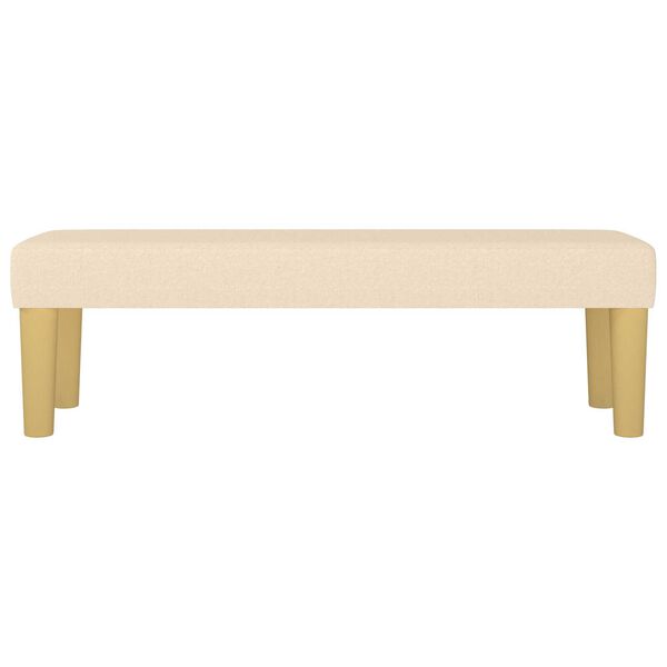vidaXL Bench Cream 100 x 30 x 30 cm Fabric
