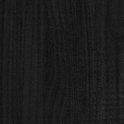 vidaXL Sideboard Black 70x33x76 cm Solid Pinewood