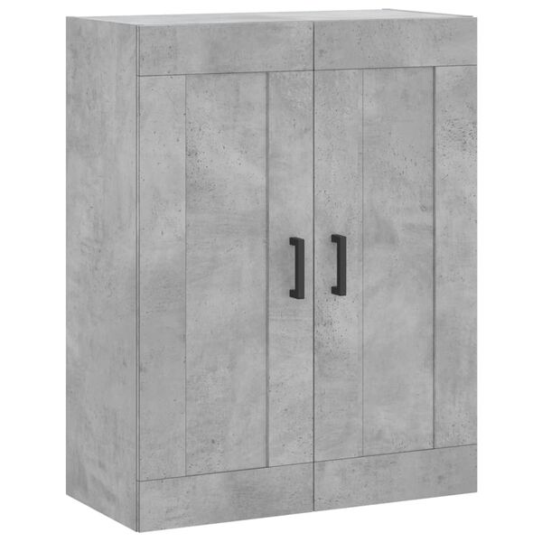 vidaXL Wall Mounted Cabinet Concrete Grey 69.5x34x90 cm Engineered Wood