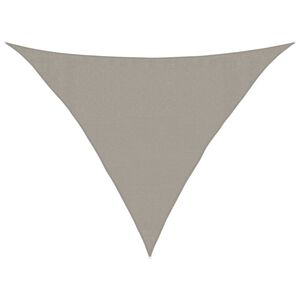 vidaXL Sunshade Sail 160 g/m&sup2; Triangular Light Grey 3.5x3.5x4.9 m HDPE