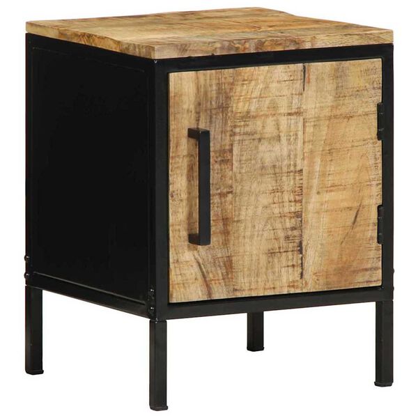 vidaXL Bedside Cabinet 2 pcs Brown and Black 30 x 30 x 40 cm