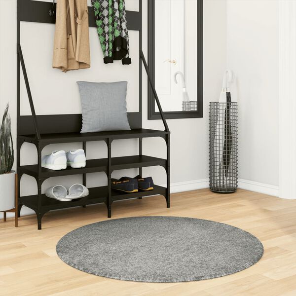 vidaXL Shaggy Rug PAMPLONA High Pile Modern Green &Oslash; 100 cm