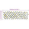 vidaXL Artificial Ivy Trellis Expandable 5 pcs Yellow 180x60 cm