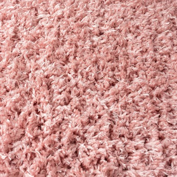 vidaXL High Pile Shaggy Rug Pink 80x150 cm 50 mm