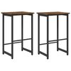 vidaXL Bar Stool 2 pcs Smoked Oak 40 x 32 x 64 cm Engineered Wood
