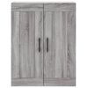 vidaXL Highboard Grey Sonoma 69.5x34x180 cm Engineered Wood