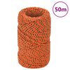 vidaXL Boat Rope Orange 2 mm 50 m Polypropylene