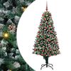 vidaXL Artificial Christmas Tree with 300 LEDs with Stand Green 180 cm