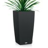 LECHUZA Planter CUBICO Cottage 40 ALL-IN-ONE Granite