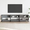 vidaXL TV Cabinet Grey Sonoma 180x40x46 cm Engineered Wood