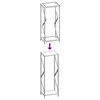 vidaXL Firewood Rack White 34x25x100 cm Cold-rolled steel