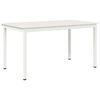 vidaXL Dining Table White 140 x 80 x 75 cm Solid Pine Wood