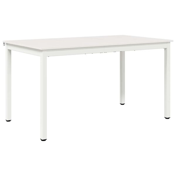 vidaXL Dining Table White 140 x 80 x 75 cm Solid Pine Wood