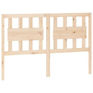 vidaXL Bed Headboard 125.5x4x100 cm Solid Wood Pine