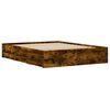 vidaXL Bed Frame with Drawers without Mattress Smoked Oak 150x200 cm King Size