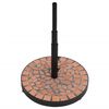 vidaXL Parasol Base Terracotta Round 12 kg