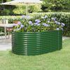 vidaXL Garden Raised Bed Galvanised Steel 175x100x68 cm Green