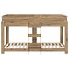 vidaXL Bunk Bed for Kids Artisan Oak 90 x 200 cm Engineered Wood