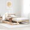 vidaXL Bed Frame without Mattress 90x190 cm Single Solid Wood Pine