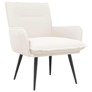 vidaXL Armchair Cream Boucl&eacute;