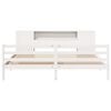 vidaXL Bookcase Bed without Mattress White 200x200 cm Solid Wood Pine