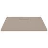 vidaXL Shower Base Tray SMC Brown 80x80 cm