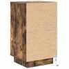 vidaXL Bedside Cabinet with LED Lights&nbsp;Smoked Oak 38x34x65 cm
