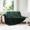 vidaXL Faux Rabbit Fur Blanket Olite Dark Green 240 x 270 cm Polyester
