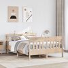vidaXL Bed Frame without Mattress 120x190 cm Small Double Solid Wood Pine