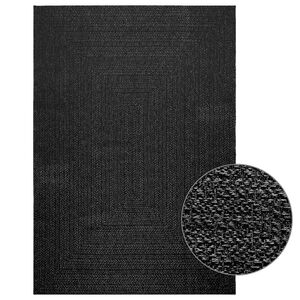 vidaXL Rug ZIZUR Anthracite 160x230 cm Jute Look Indoor and Outdoor