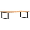 vidaXL Basin Shelf Wall Mounted Steel and Solid Wood Oak