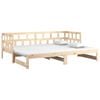 vidaXL Pull-out Day Bed without Mattress Solid Wood Pine 2x(80x200) cm