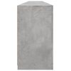 vidaXL Sideboard with LED Lights Concrete Grey 283x37x67 cm