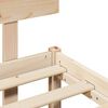 vidaXL Bed Frame with Headboard Natural 140 x 190 cm Solid Pine Wood