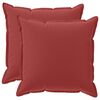vidaXL Cushion Cover 2 pcs HOUTEN Wine Red 60 x 60 cm Polyester