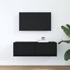 vidaXL TV Cabinet Black Oak 80x31x25.5 cm Engineered Wood