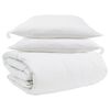 vidaXL Duvet Set with Pillow 3 pcs White Down Feather