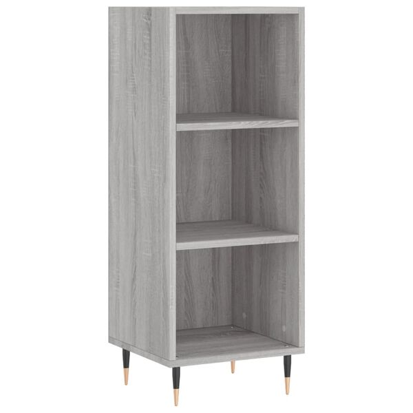 vidaXL Sideboard Grey Sonoma 34.5x32.5x90 cm Engineered Wood