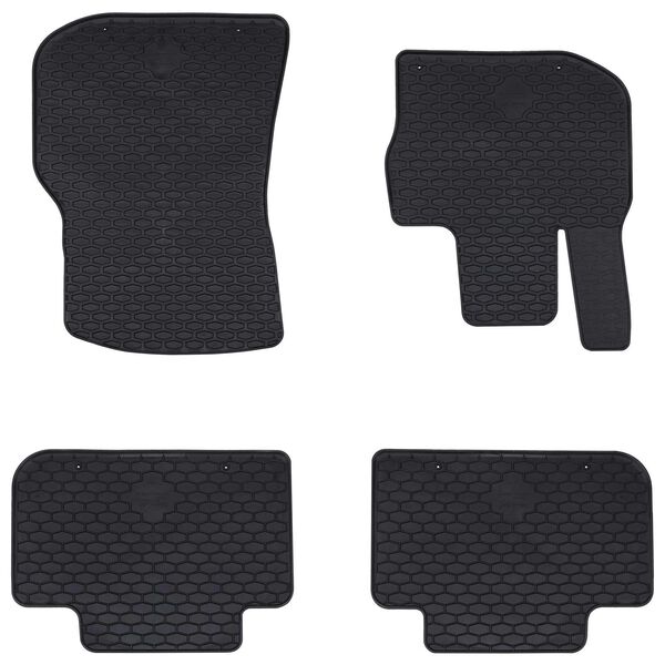 vidaXL Car Mat 4 pcs Black suitable for BMW X3, X4 2018-4D Aft Rubber