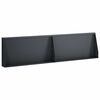 vidaXL Retaining Wall 2 pcs 80 x 12 x 30 cm Steel Anthracite