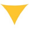 vidaXL Sunshade Sail 160 g/m&sup2; Yellow 3.5x3.5x4.9 m HDPE