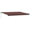 vidaXL Automatic Retractable Awning Brown 450x300 cm
