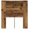 vidaXL Headboard Cabinet Old Wood 100x18.5x102.5 cm Engineered Wood