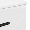 vidaXL Bedside Cabinet with Drawer High gloss white 38 x 38 x 66 cm