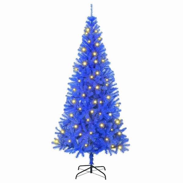 vidaXL Christmas Tree with 300 LEDs with Stand Blue 180 cm PVC