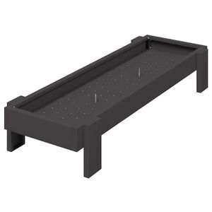 vidaXL Chicken Feeding Trough Black 80 x 28 x 13.5 cm