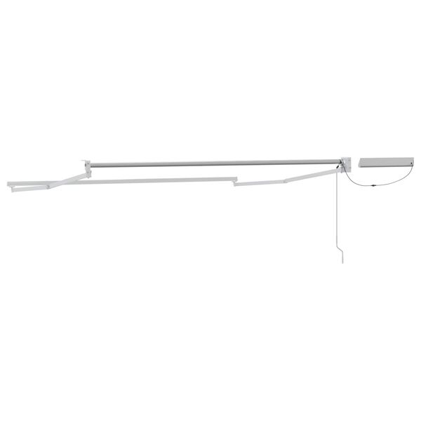 vidaXL Electric Retractable Awning Frame White 3 x 2.5 m Steel