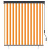 vidaXL Outdoor Roller Blind 140x250 cm White and Orange